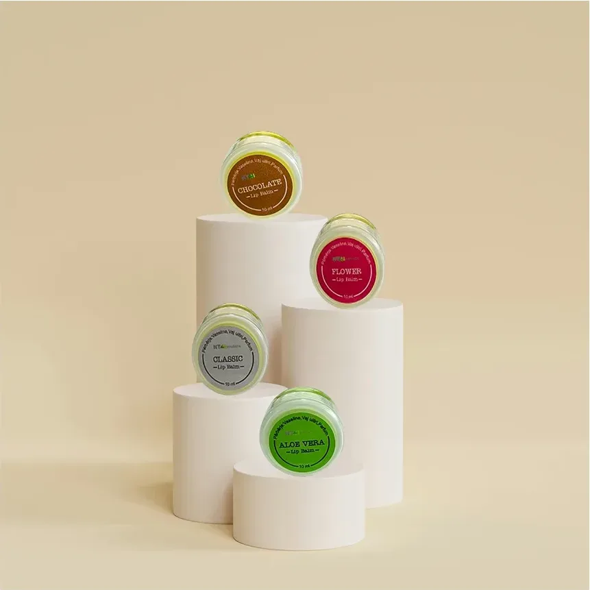 Lip balm chocolate, classic, flower, aloe vera 10ml