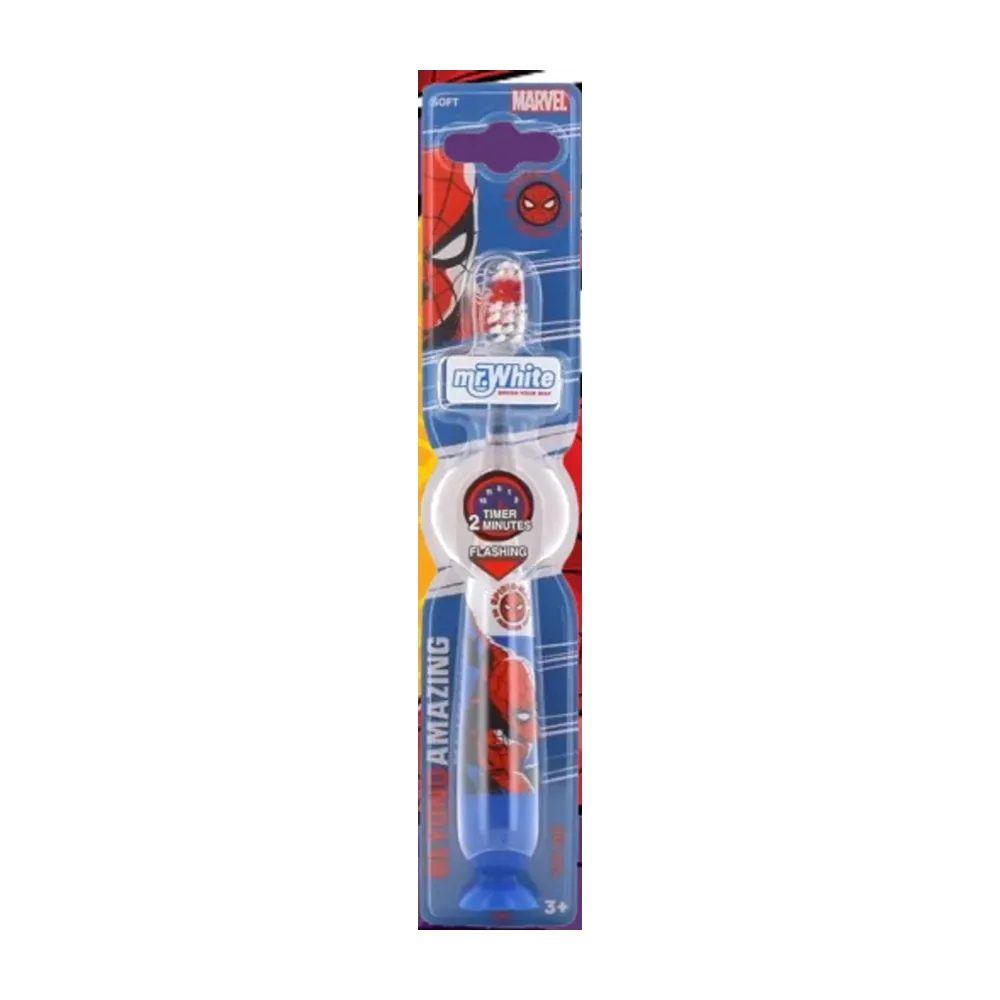 Spiderman Brush Soft Timer 2-min Flashing 3+