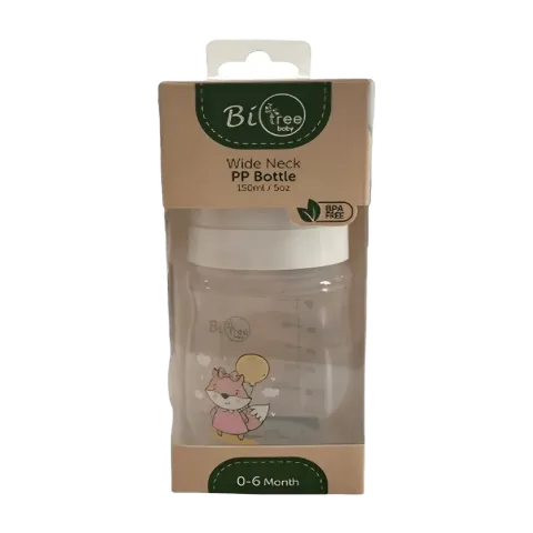 Wide Neck PP Bottle 150ml 0-6 Month (Bio Tree)