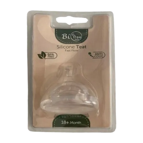 Silicone Teat Fast Flow 18+ Month (Bio Tree)