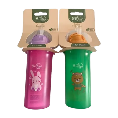 Cuddly Straw Cup 300ml 6+ Month (Bio Tree)