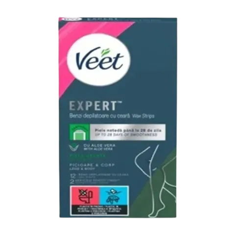 Veet Expert Wax Strips for Dry Skin A12