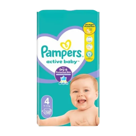 Pampers Maxi Pack Nr (4) 9-14kg A58